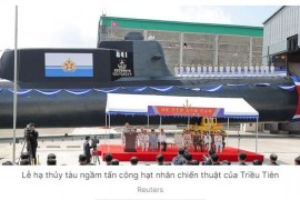 Triều Tiên hạ thủy ‘tàu ngầm tấn công hạt nhân’, căng thẳng lại gia tăng