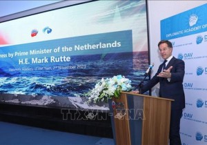 Dutch PM attends roundtable on international law, order at sea in Hanoi