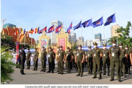 Campuchia tuyên bố tăng cường an ninh, sẵn sàng đập tan mọi âm mưu phá hoại